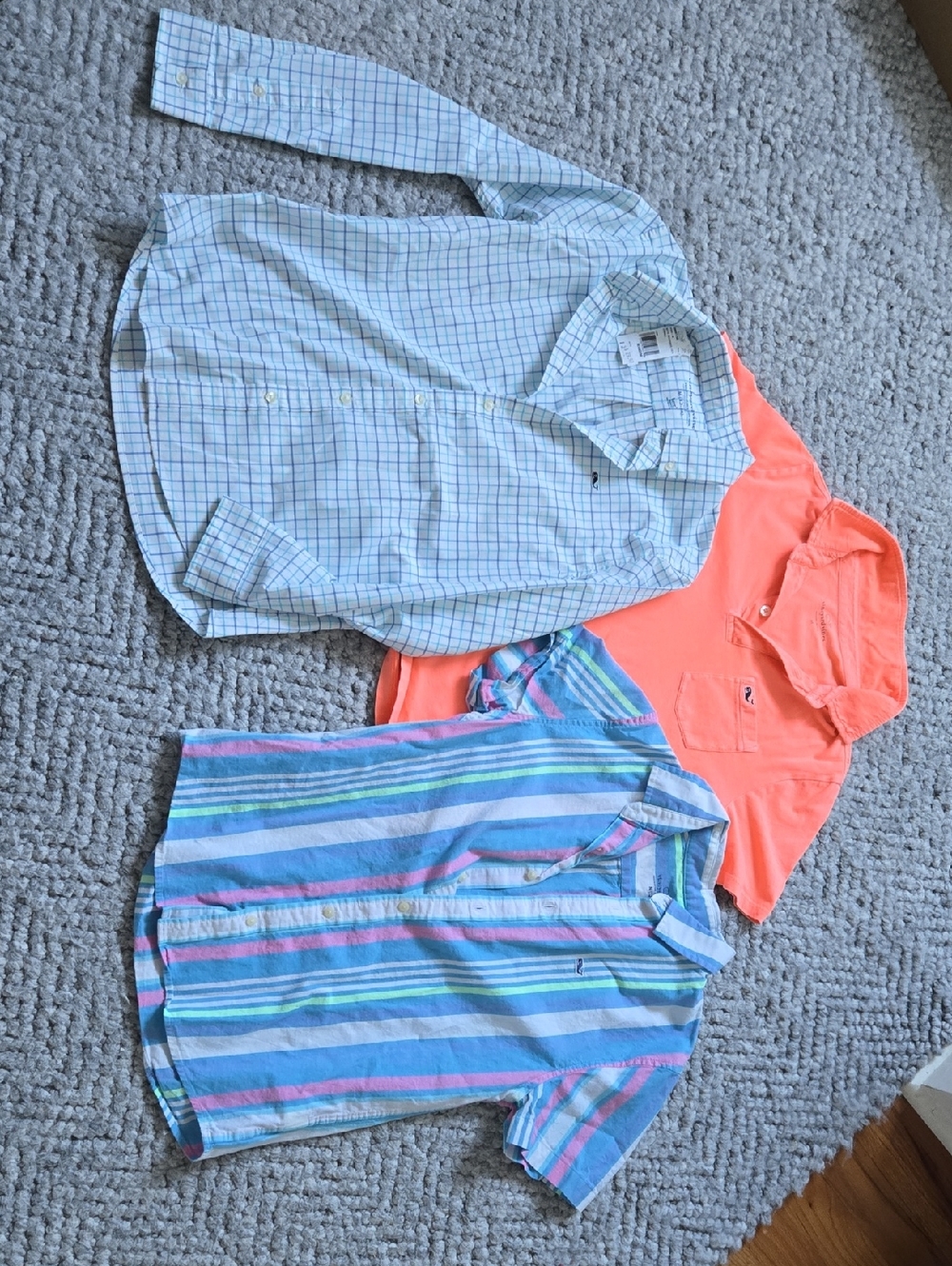 Set Of 3 Vineyard Vines BOYS SIZE M SHIRTS